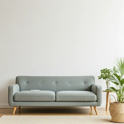 Clean modern living room move-in ready