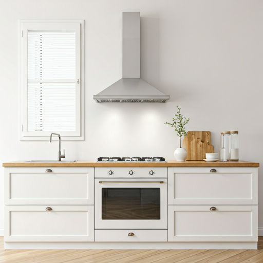 Restored kitchen after fire