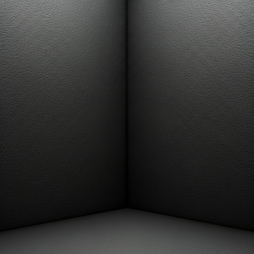 Dark soot stained wall corner details