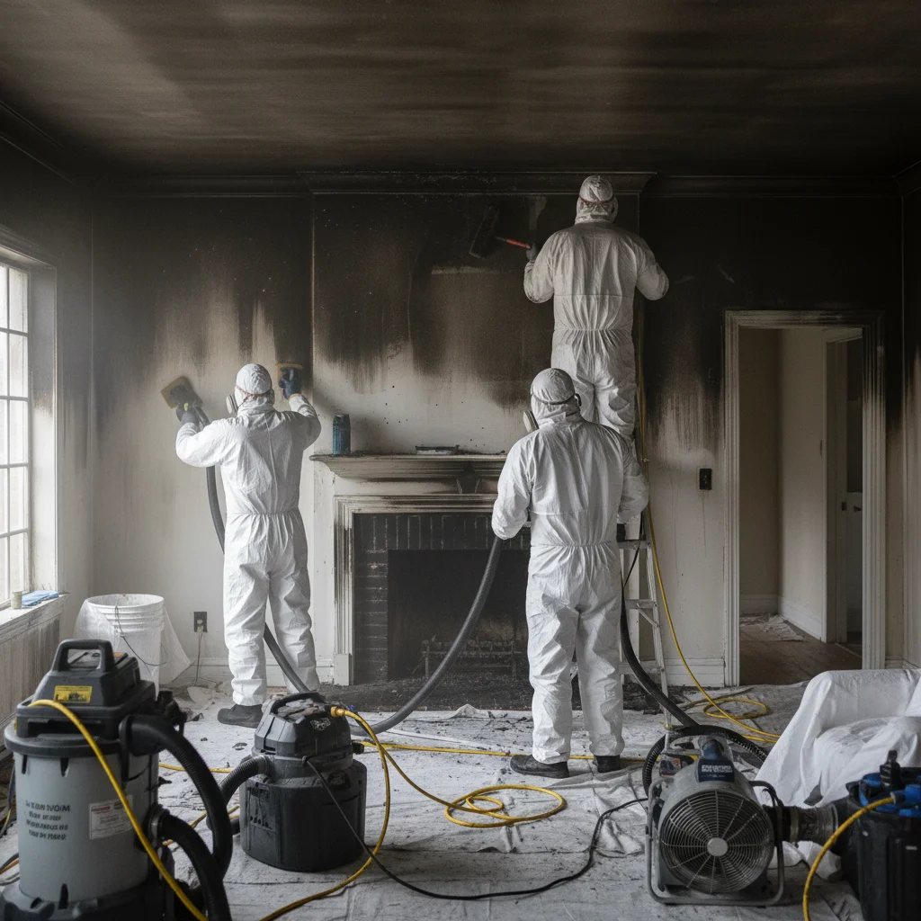 Professional soot cleanup restoration services in Florida - smoke and soot cleanup experts